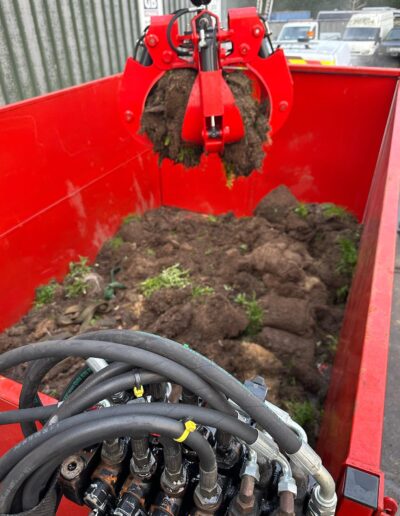 Green Waste Collection grab lorry